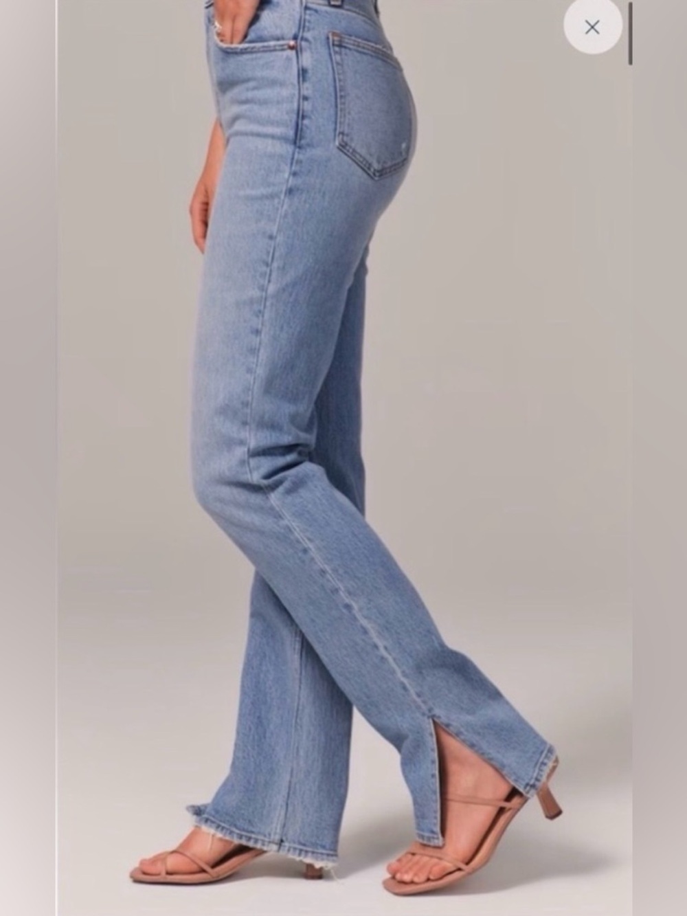 Abercrombie Ultra High Rise‎ 90’s Straight Curve Love Flattering Capsule Vent - Picture 2 of 10